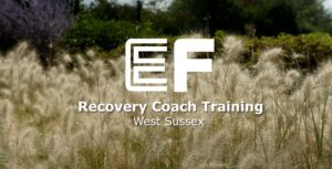 West Sussex Recovery Coach Training overlaid on a field of wheat