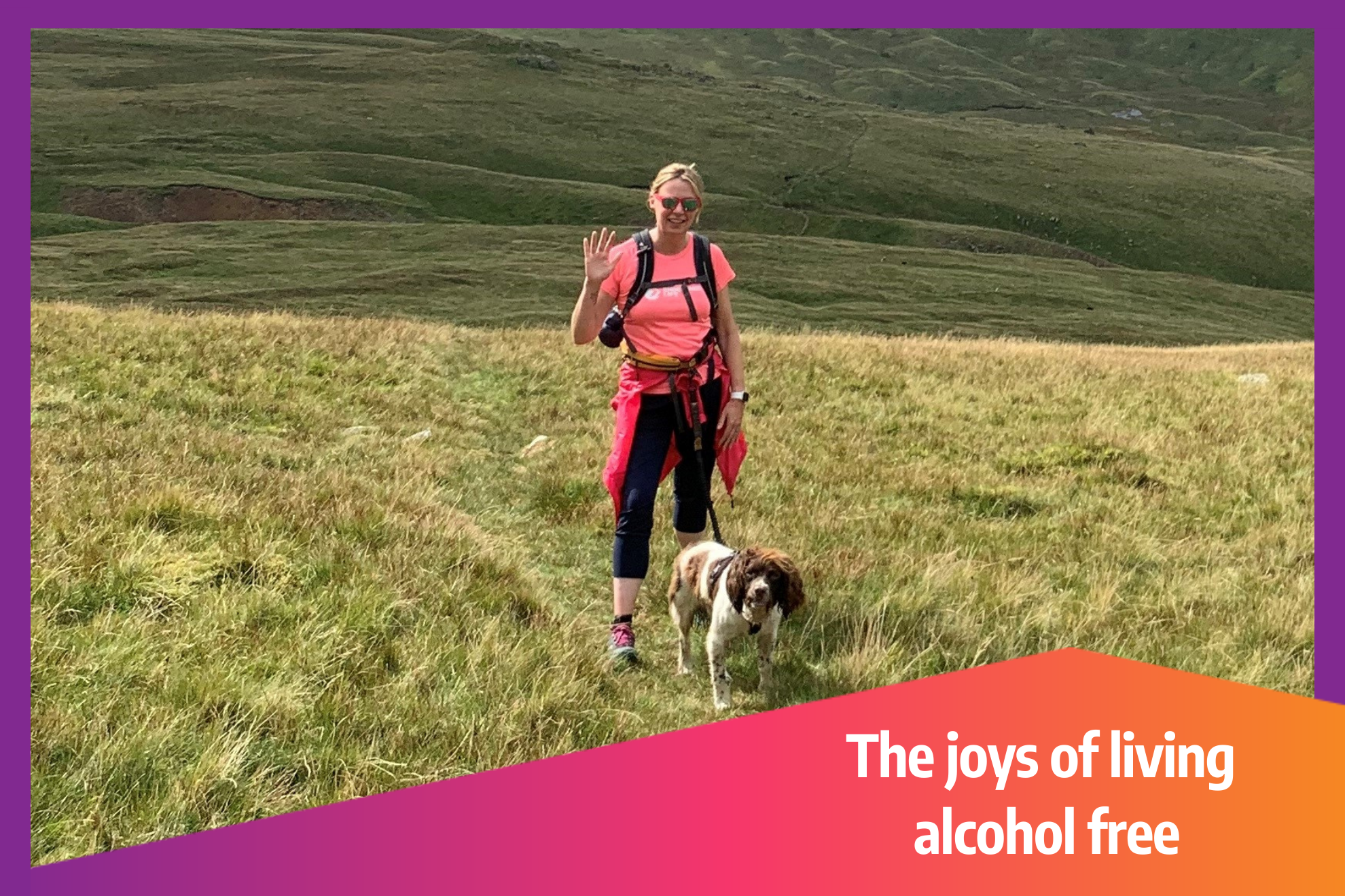 Our CEO, Claire Bloor, out walking with her dog, Lenny.